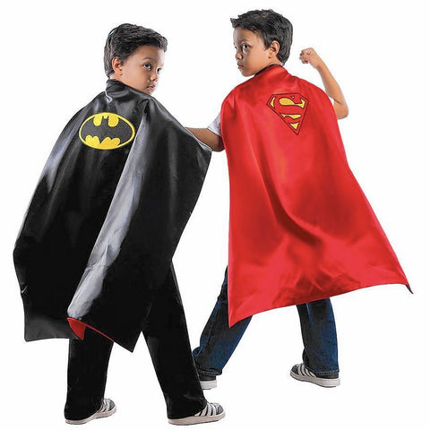 Reversible Batman and Superman Cape