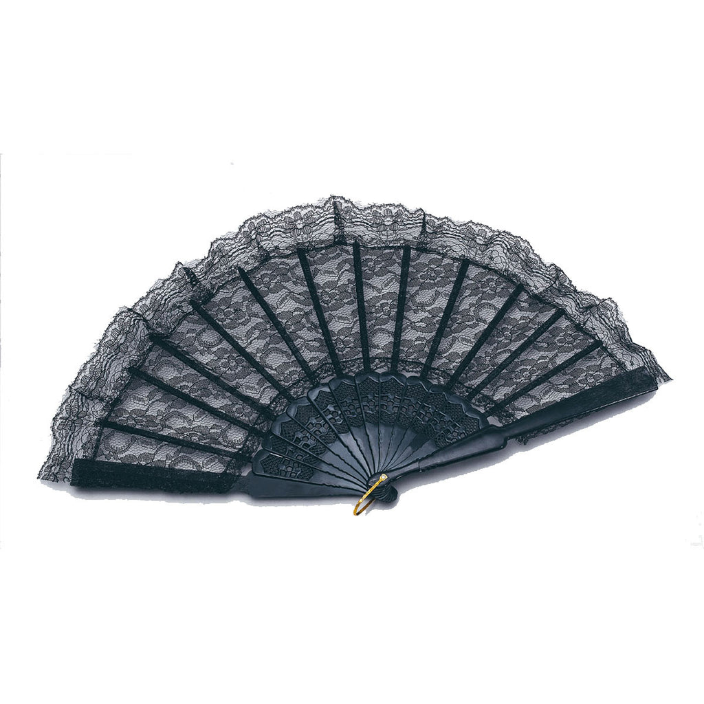 Spanish Lace Fan - Black