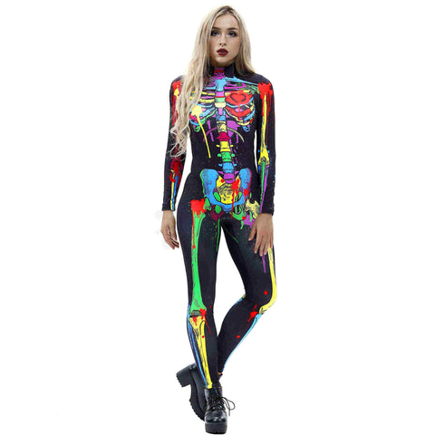 3D Skeleton Cosplay Bodysuit